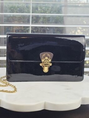 Louis Vuitton Vintage Cherrywood Monogram Vernis Noir Bag